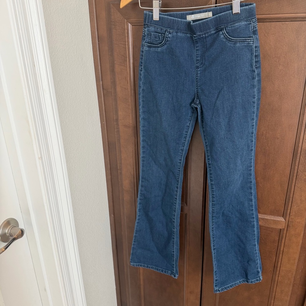 Tractr Dark Blue Flare Jeans